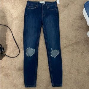 Free people busted knee jeans